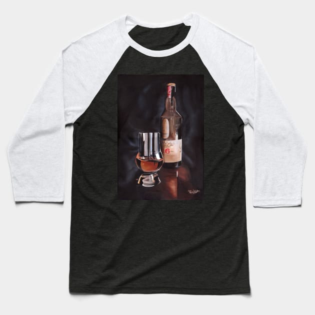 The Single Malt Scotch - Oil Painting Baseball T-Shirt by lucafon18